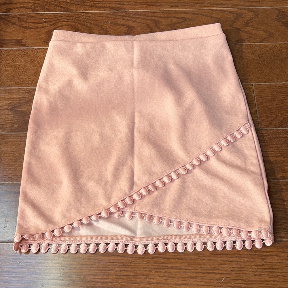 Pink Embroidered Skirt